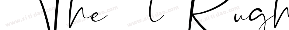 The Rughton Script字体转换